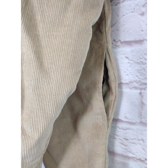 VTG Corduroy Jacket Fleece Lined Mens XL MARINO BAY Natural Full Zip Pockets - Picture 6 of 13